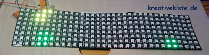 3 Arduino Dino Run auf einer 8x32 LED Matrix Der Browser Klassiker im Breitbildformat