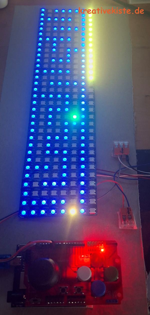 Arduino Labyrinth Runner Der ultimative Irrgarten auf 8x32 Pixeln 2