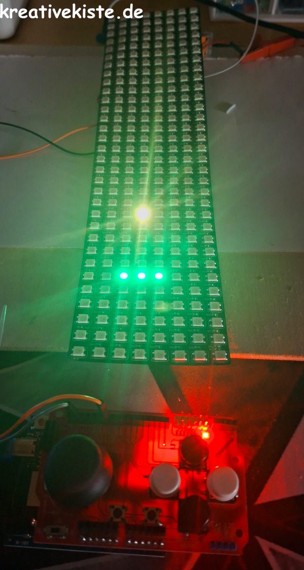 1 Arduino Pixel Jump die ultimative Jagd nach dem Highscore auf 32x8 Pixeln 