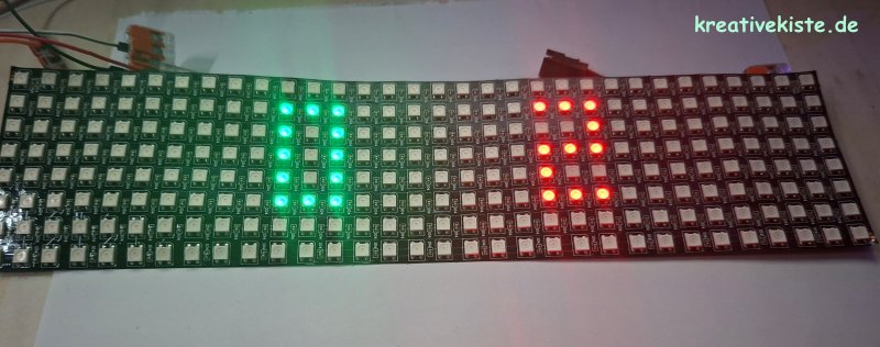 2 Pong Die Mutter aller Videospiele du gegen den Arduino auf 8x32 Pixeln