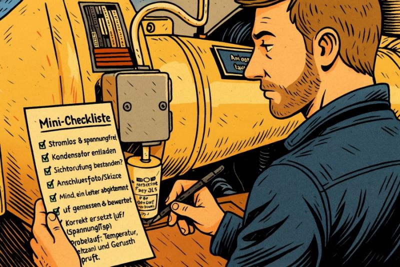 Elektrischen Kondensator in AC Motoren prüfen