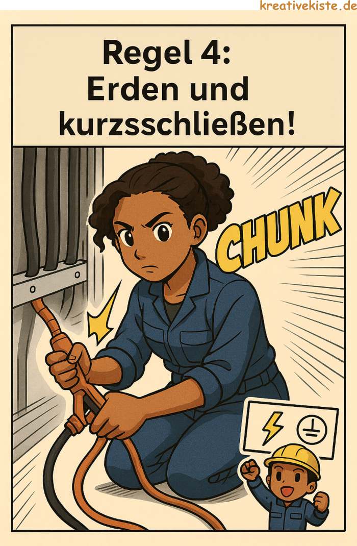 5 Sicherheitsregeln der Elektrotechnik 4 Erden und kurzschließen