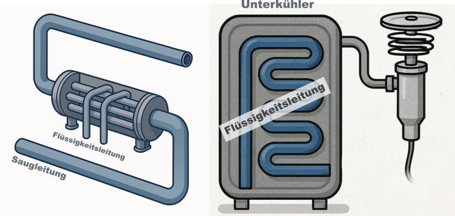 Unterkühlung in der Kälte und Klimatechnik mit unterkühler