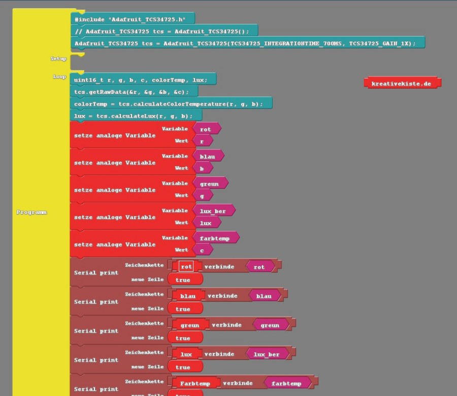 Arduino Grove I2C Color Sensor v2.0
