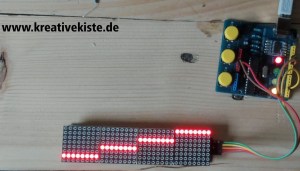 Schnell und einfach selbst gebaut: LED-Laufschrift mit WLAN und ESP32
