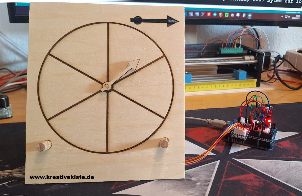 Arduino Projekt für Anfänger Glücksrad mit 28BYJ 4 Stepper 1