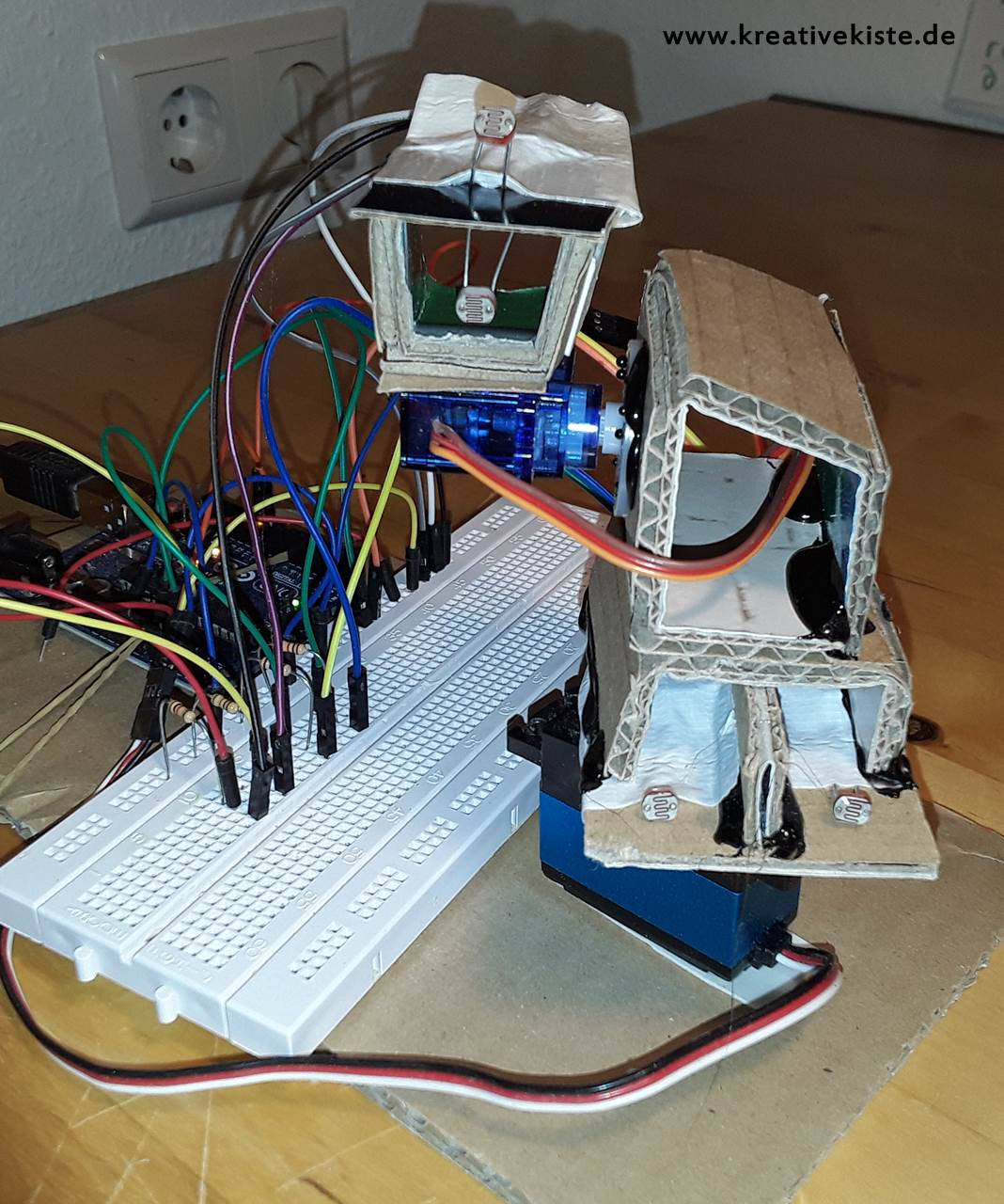 3 Arduino LDR Servo Sonnen Lichtverfolger