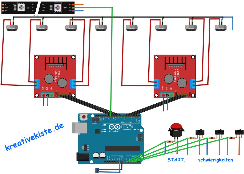 11 Arduino Geschicklichkeitsspiel Catch the Stick