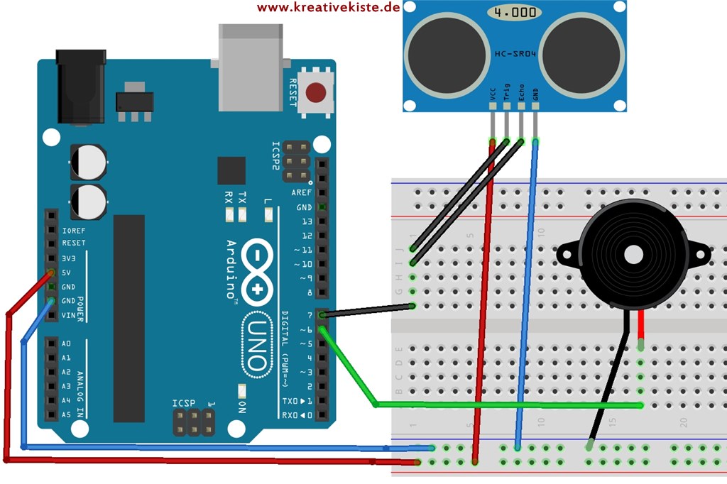 1 ultraschall abstandswarner mit arduino selber bauen