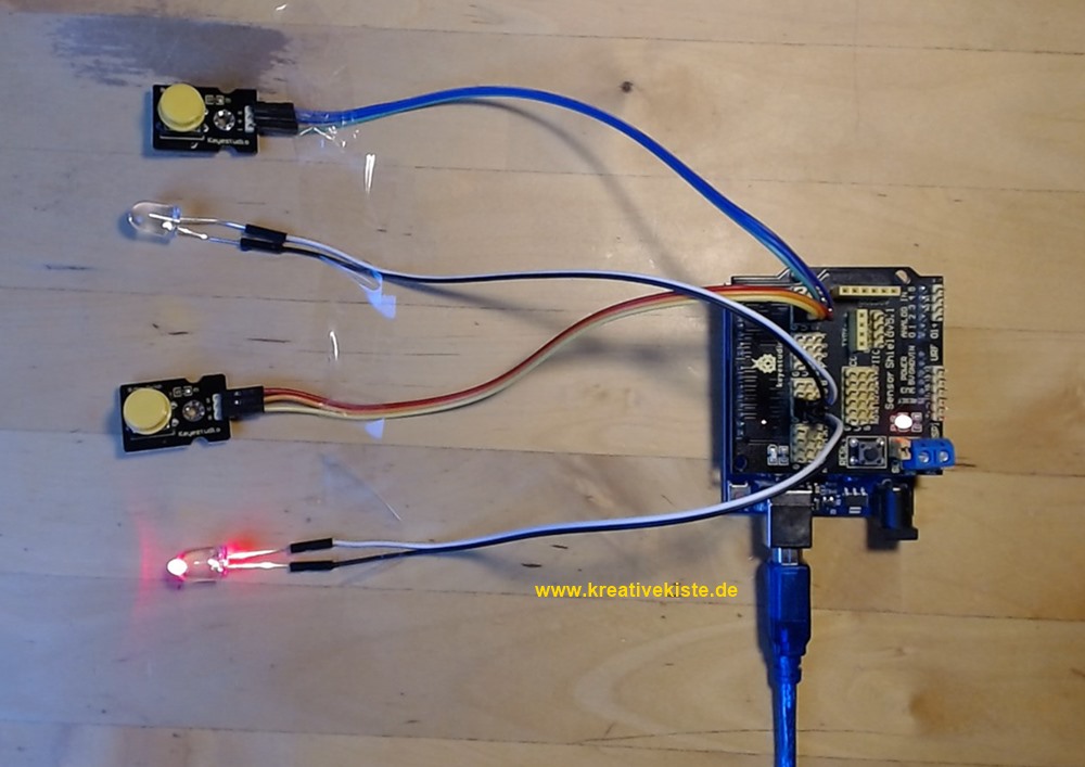 Arduino Anfänger Projekt 2 Taster Spiel 1