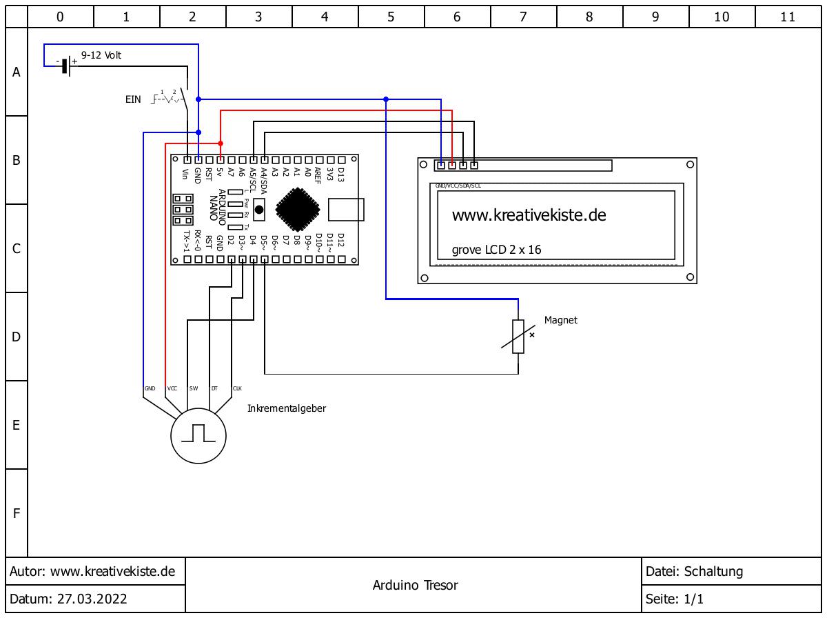 Arduino Tresor mit Zahlenschloss Anfängerprojekte 12
