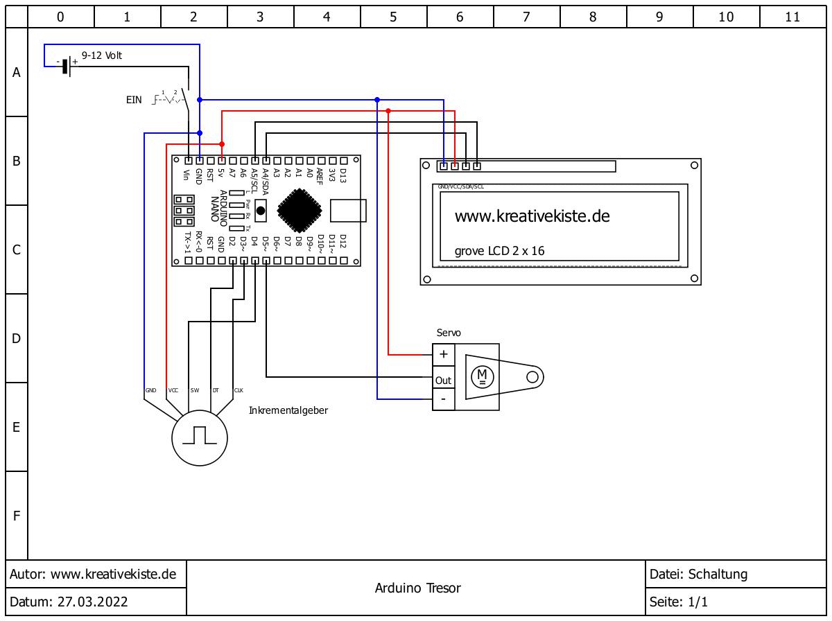 Arduino Tresor mit Zahlenschloss Anfängerprojekte 13
