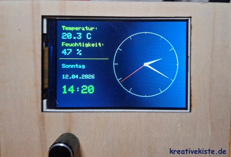 1 PC Hardware Monitor mit Uhrzeit und Temperatur über Arduino und 4 TFT