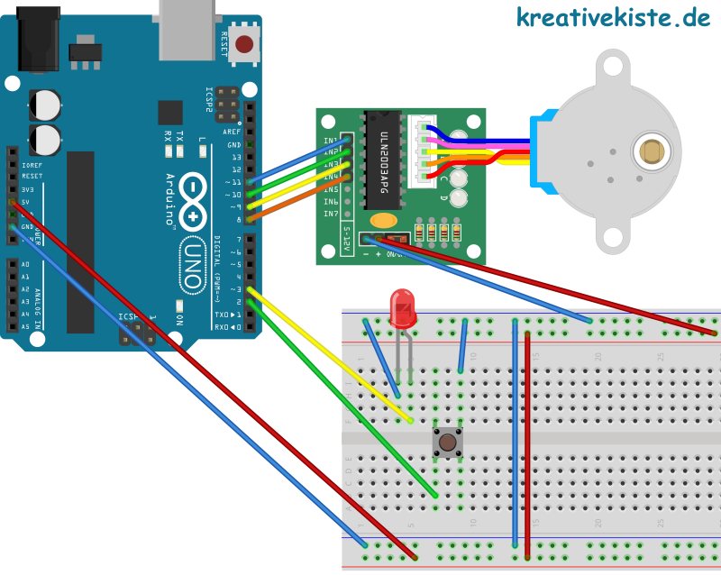 Arduino Stepper Würfel Projekte für Anfänger 28BYJ 48