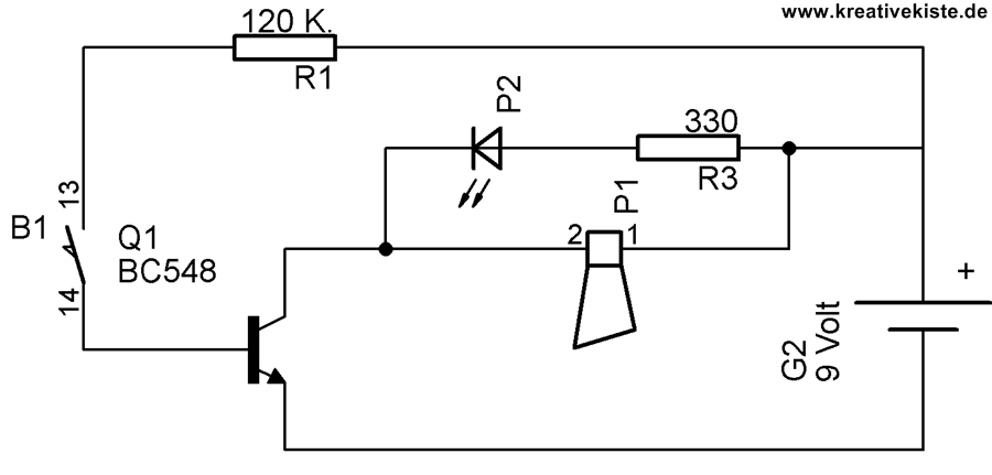 5-Transistor-Grundschaltungen-summer-led