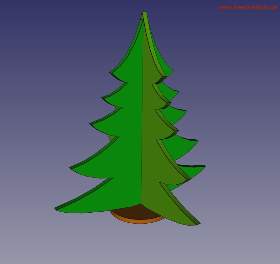 3D Laubsäge Weihnachtsbaum vorlage A