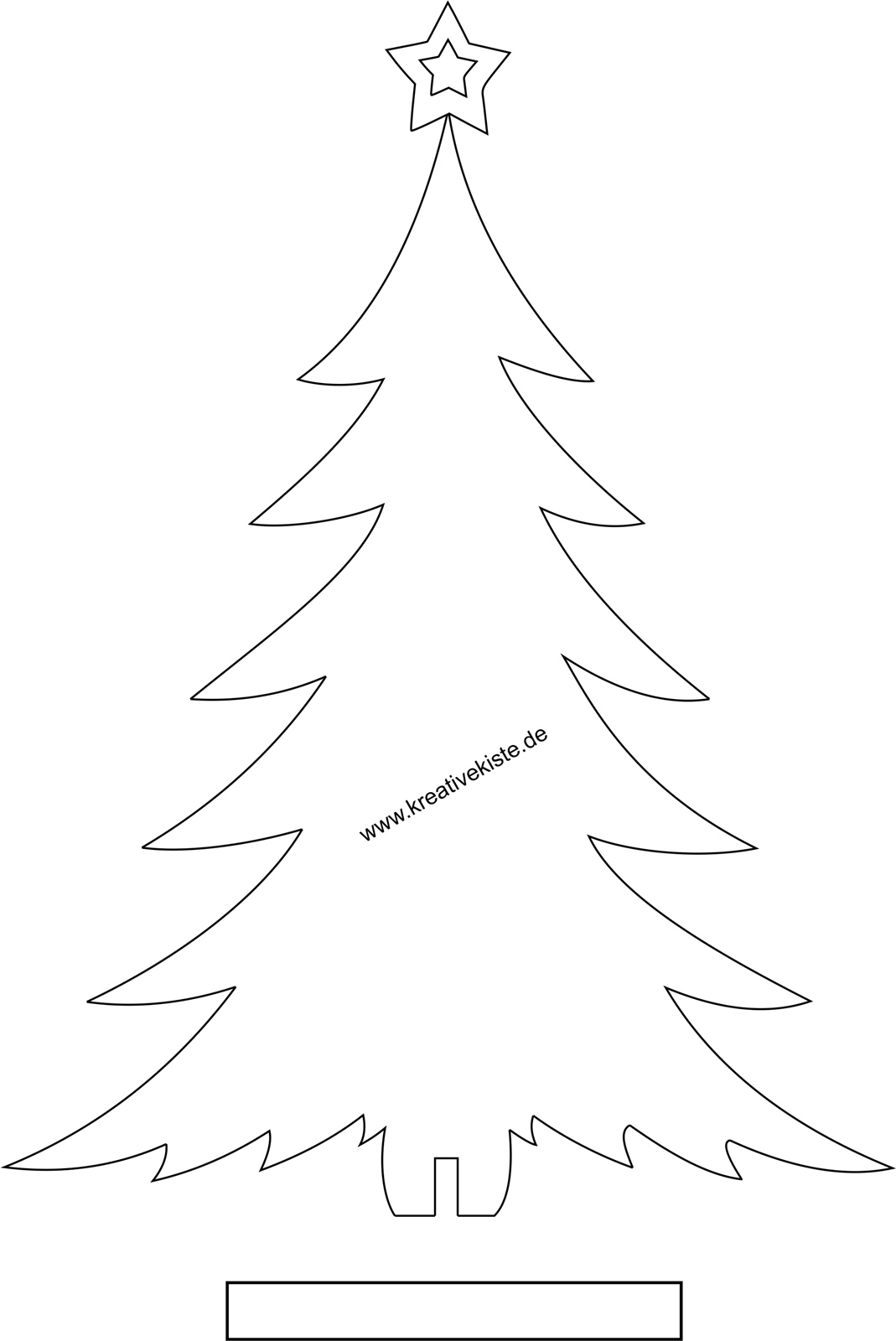 laubsägevorlagen Tannenbaum Weihnachten kostenlos 2