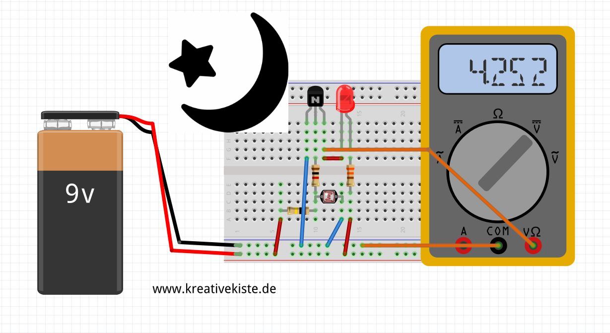 mint experimente transistor hell und dunckel 2