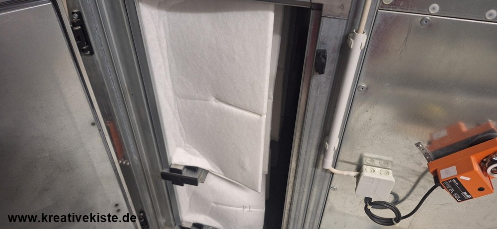 2 verschmutze Filter in Lüftungsaanlagen Druckabfall Luftfilter