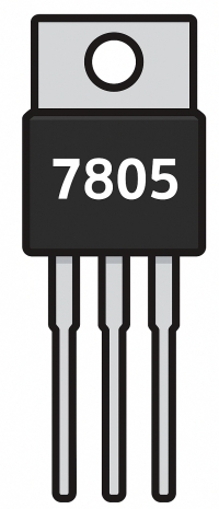 16️ Fest Spannungsregler z. B. 7805