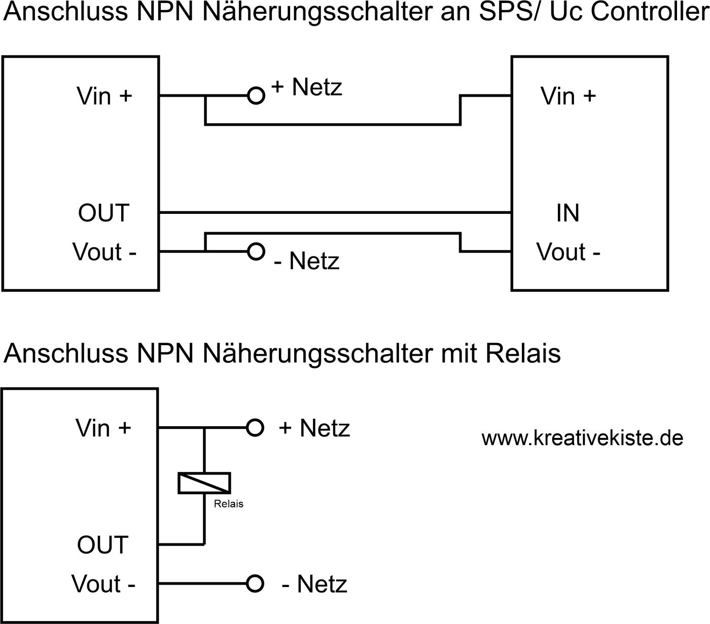 Anschluss NPN Näherungsschalter an SPS Uc Controller 1